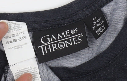 Mens UK Size M Game Of Thrones Black  T-Shirt