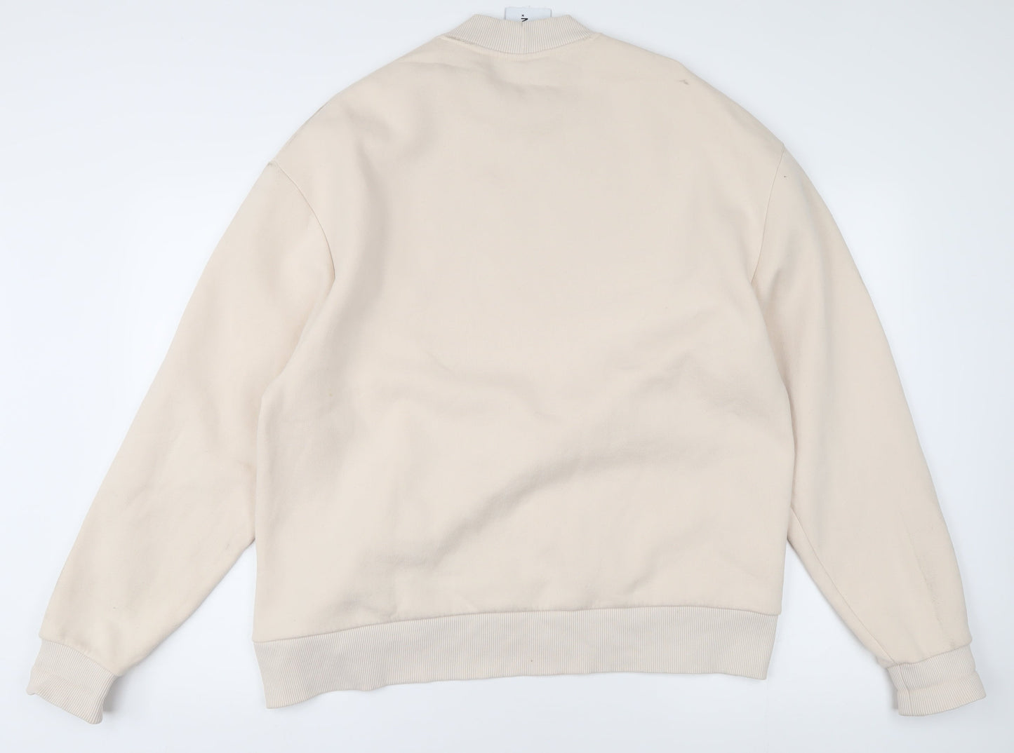 Mens UK Size S COLLUSION Beige Pullover Sweatshirt
