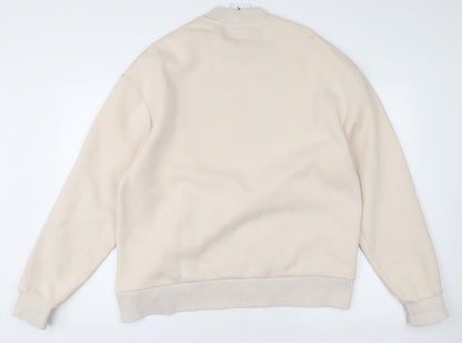 Mens UK Size S COLLUSION Beige Pullover Sweatshirt