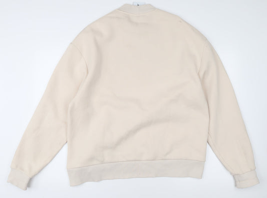Mens UK Size S COLLUSION Beige Pullover Sweatshirt