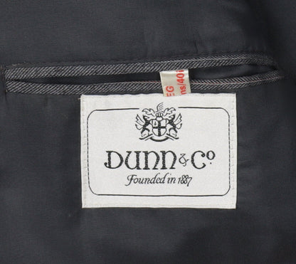 Mens UK Size 40 Dunn & Co Regular Grey Suit Jacket