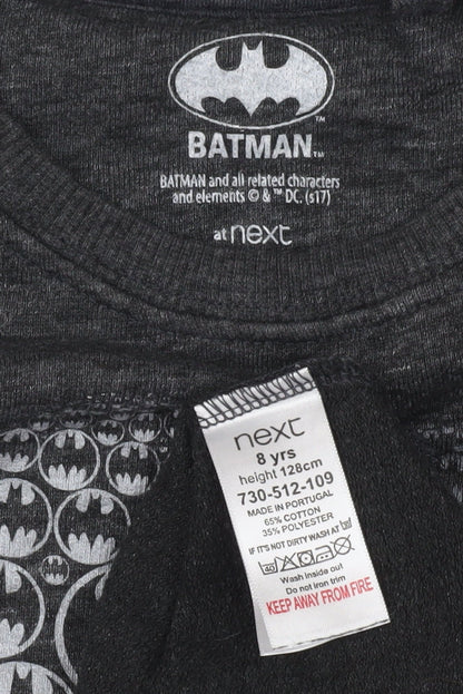 Next Boys Grey Batman Long Sleeve Pullover T-Shirt, 8 Years