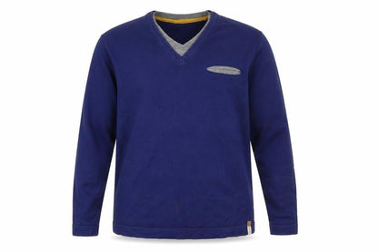 ESPRIT Men's Blue V-Neck Pullover Jumper XL