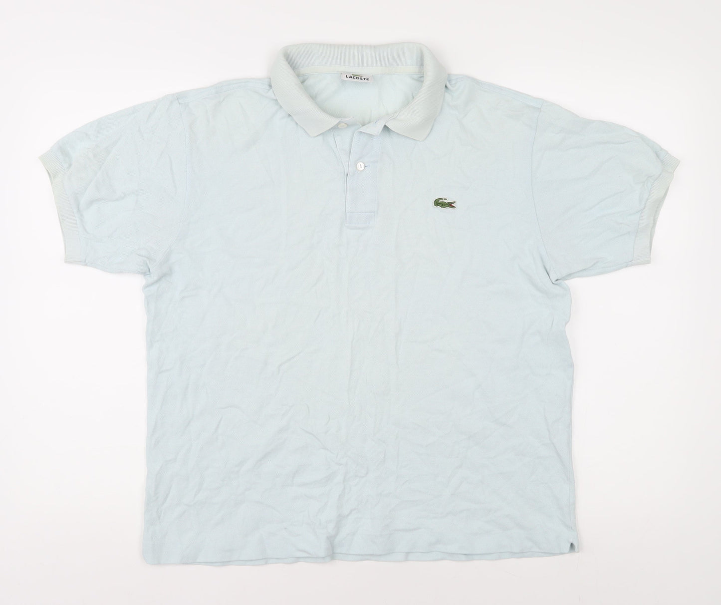 Unisex Adults UK Size L Lacoste Blue Basic Polo