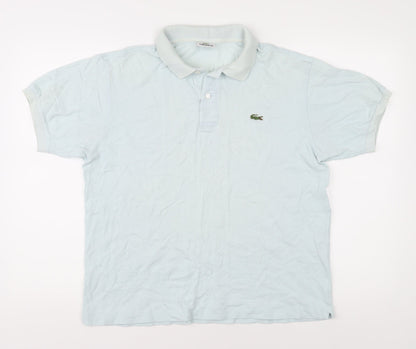 Unisex Adults UK Size L Lacoste Blue Basic Polo