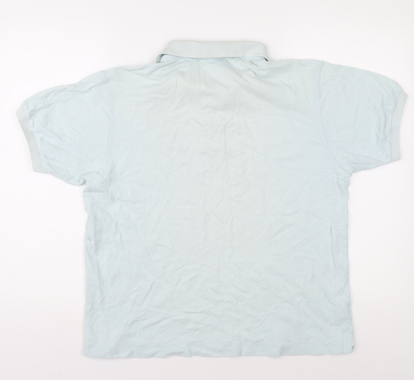 Unisex Adults UK Size L Lacoste Blue Basic Polo