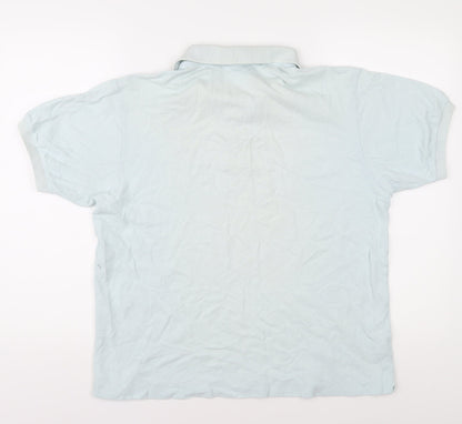 Unisex Adults UK Size L Lacoste Blue Basic Polo