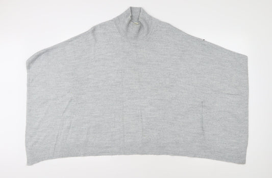 Womens UK Size S Oasis Grey Cape Jumper