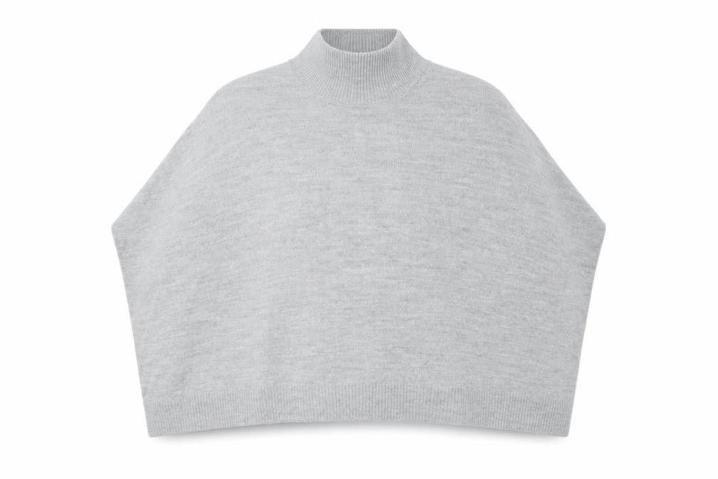Womens UK Size S Oasis Grey Cape Jumper