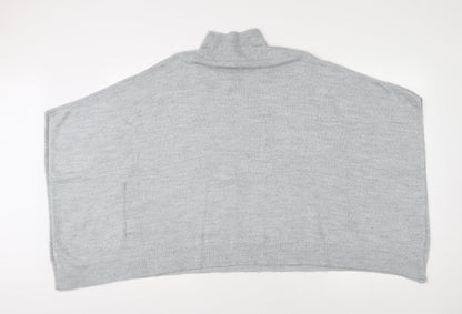 Womens UK Size S Oasis Grey Cape Jumper