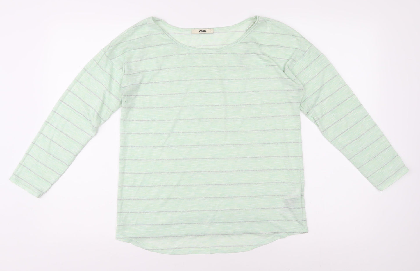 Womens UK Size S Oasis Green Basic T-Shirt