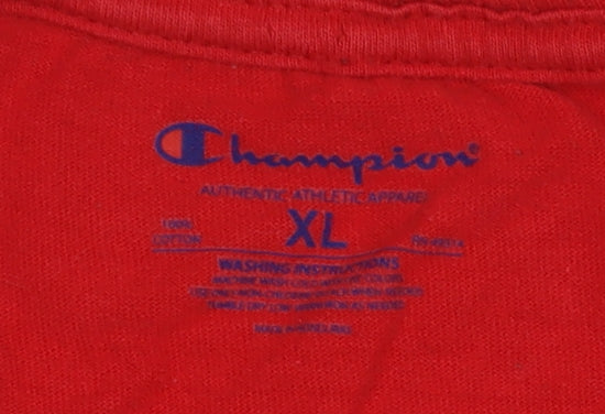 Mens UK Size XL Champion Red  T-Shirt