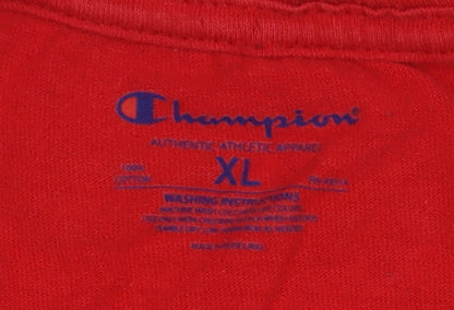 Mens UK Size XL Champion Red  T-Shirt
