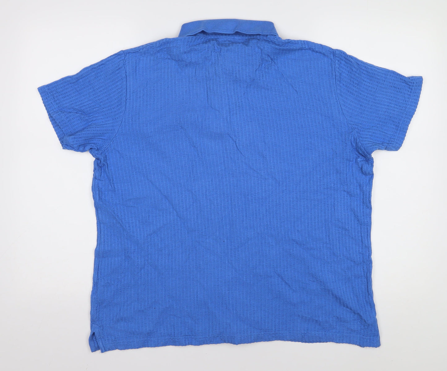 Cotton Traders Men's XL Blue Polo Shirt