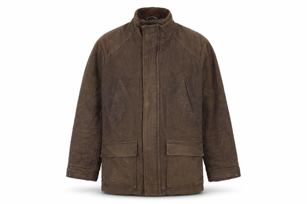 Mens UK Size M Thomas Nash Brown Overcoat