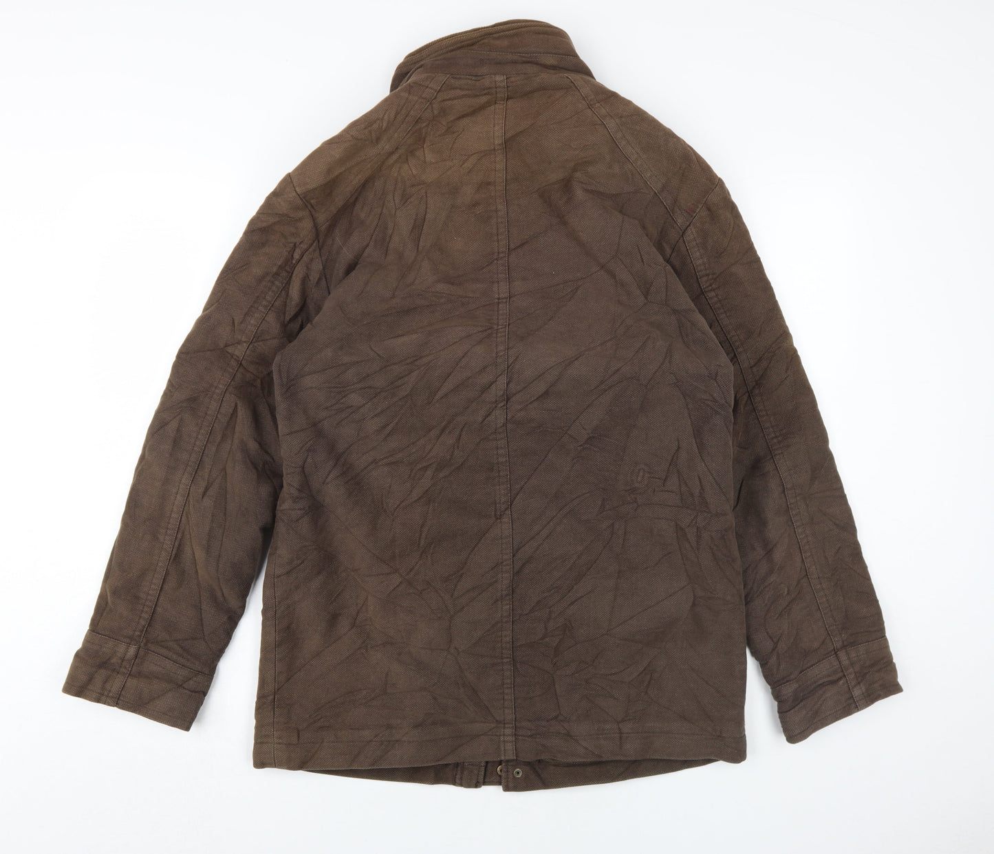 Mens UK Size M Thomas Nash Brown Overcoat