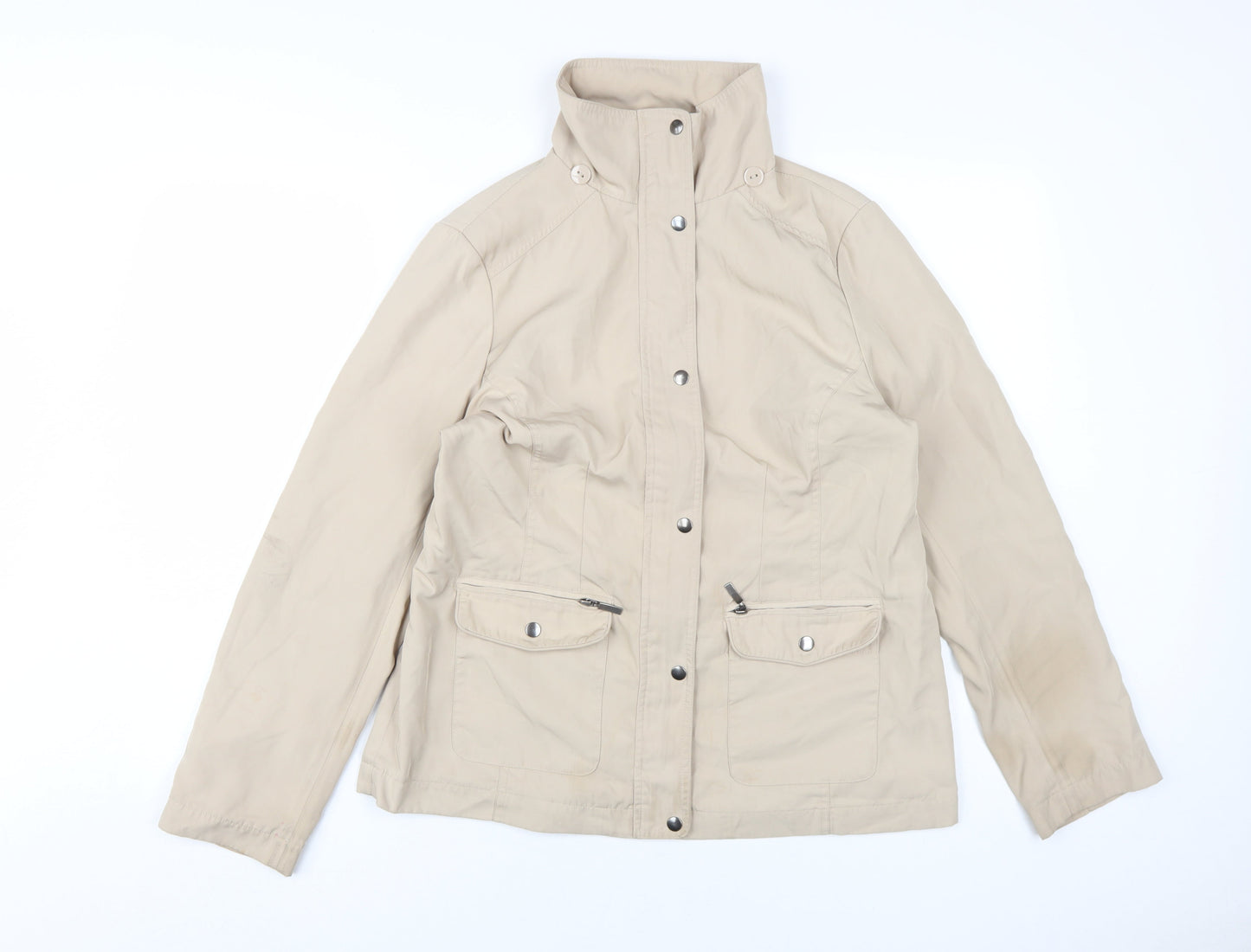 Womens UK Size 14 Marks and Spencer Beige Basic Jacket