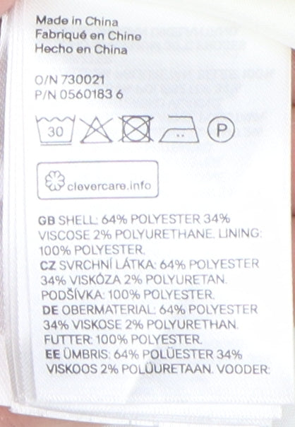 H&M Women's Grey Check Suit Jacket Size 10