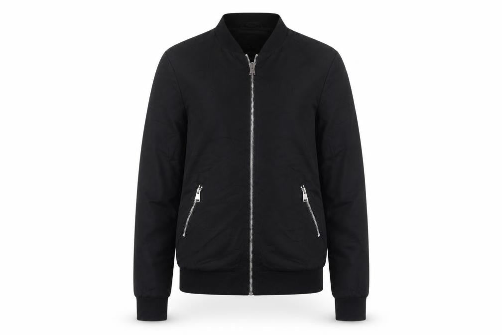 Next Tall Women's Black Bomber Jacket Size 8