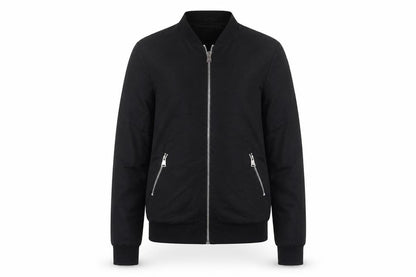 Next Tall Women's Black Bomber Jacket Size 8
