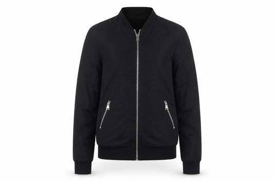 Next Tall Women's Black Bomber Jacket Size 8
