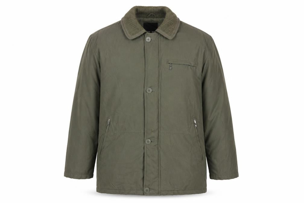 Mens UK Size L Henley & Knight Green Military Jacket