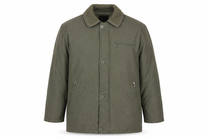 Mens UK Size L Henley & Knight Green Military Jacket