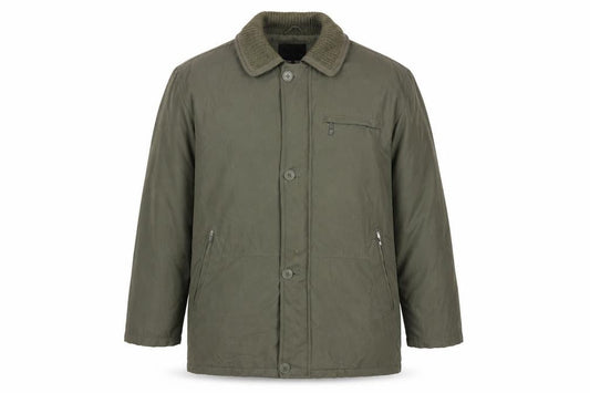 Mens UK Size L Henley & Knight Green Military Jacket