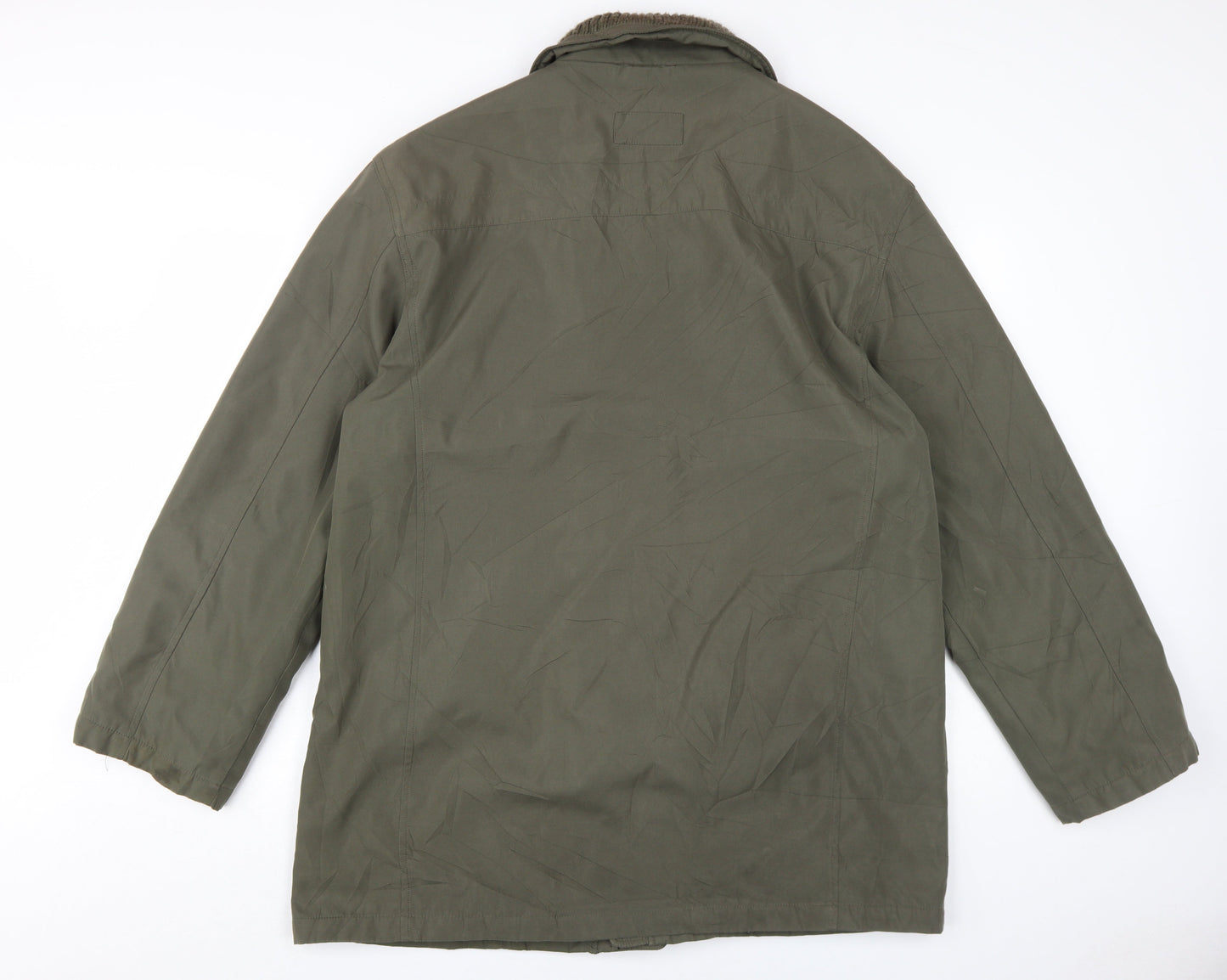 Mens UK Size L Henley & Knight Green Military Jacket