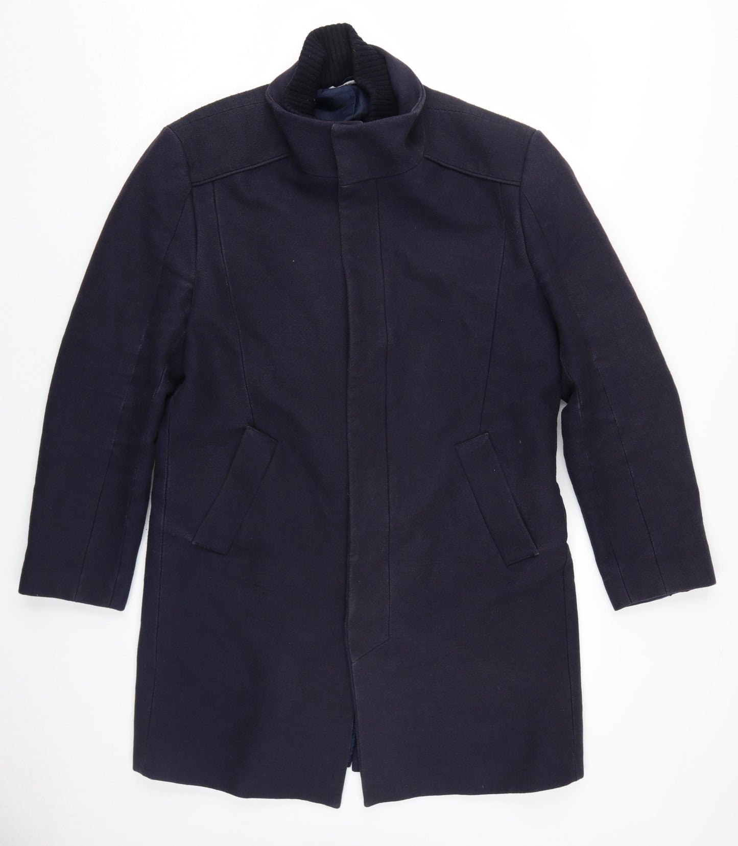 Zara Men’s Black Mid-Length Coat L