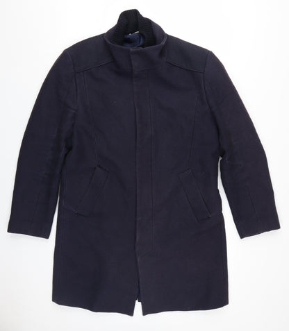 Zara Men’s Black Mid-Length Coat L