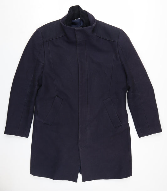 Zara Men’s Black Mid-Length Coat L