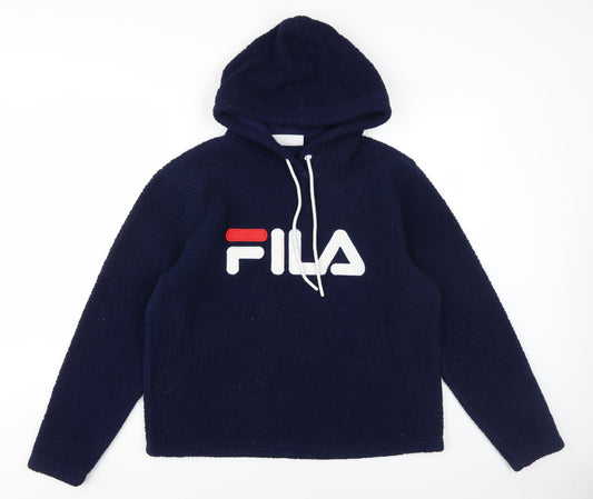 FILA Unisex Blue Pullover Hoodie XL