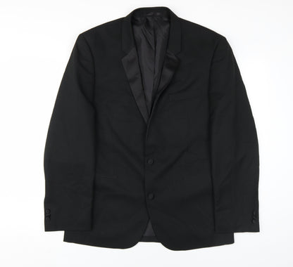 Mens UK Size 40 Taylor & Wright Regular Black Suit Tuxedo