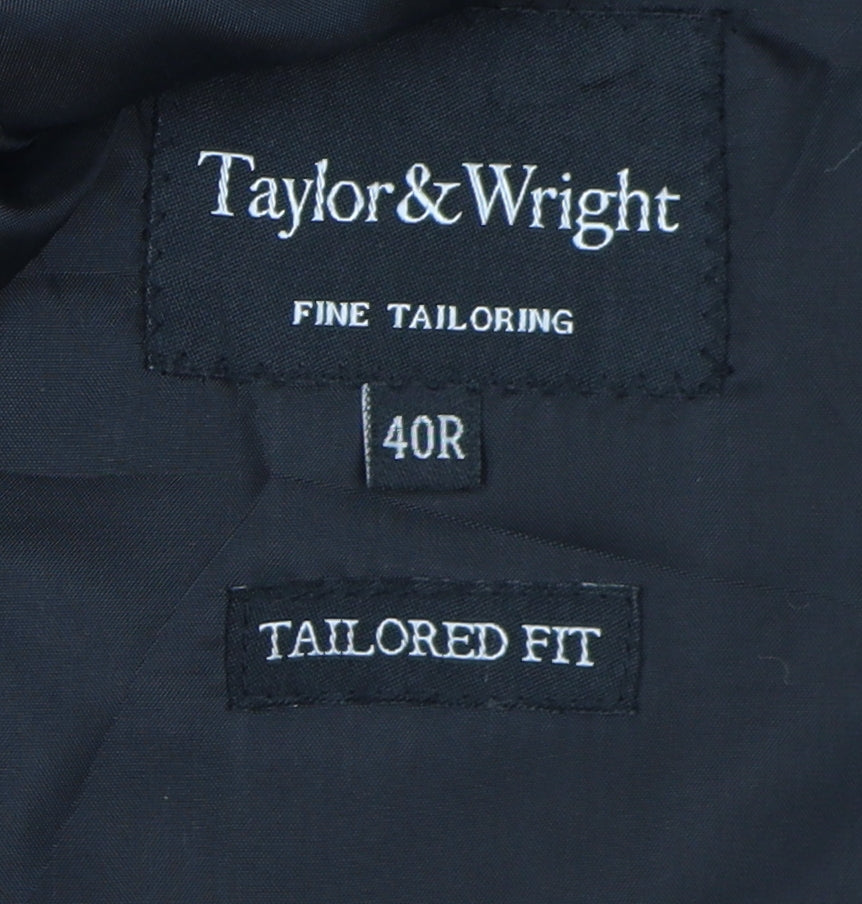 Mens UK Size 40 Taylor & Wright Regular Black Suit Tuxedo