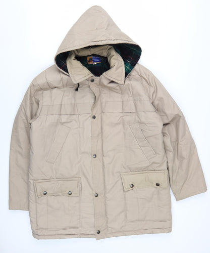 Mens UK Size M JB Outer Wear Beige Parka Coat