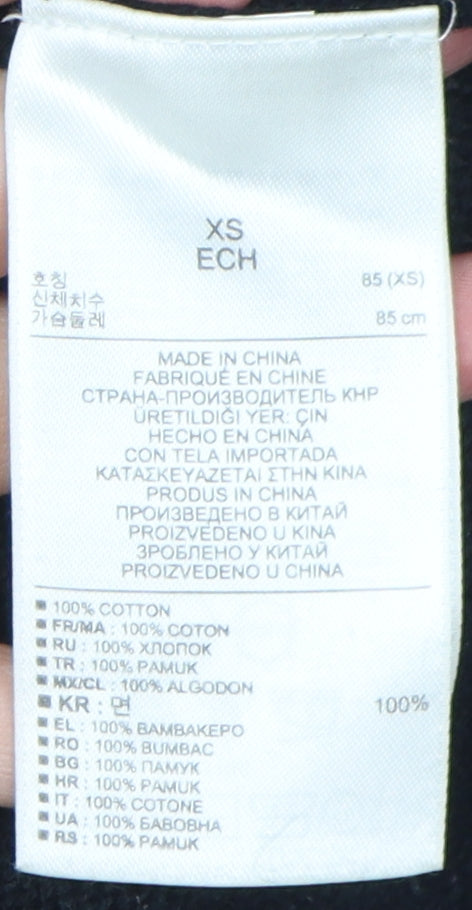 Gap Women's Black XS Crew Neck Pullover Jumper