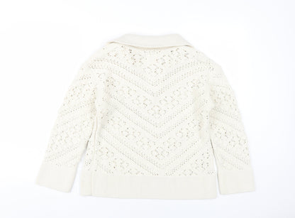 Womens UK Size 6 River Island Ivory Pullover Jumper