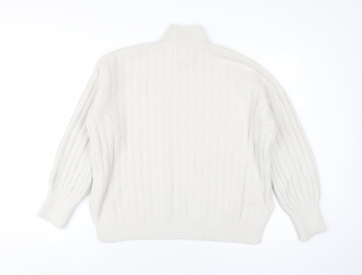 Jessica Simpson Women's Ivory Knit Jumper, S, High Neck