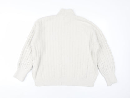 Jessica Simpson Women's Ivory Knit Jumper, S, High Neck