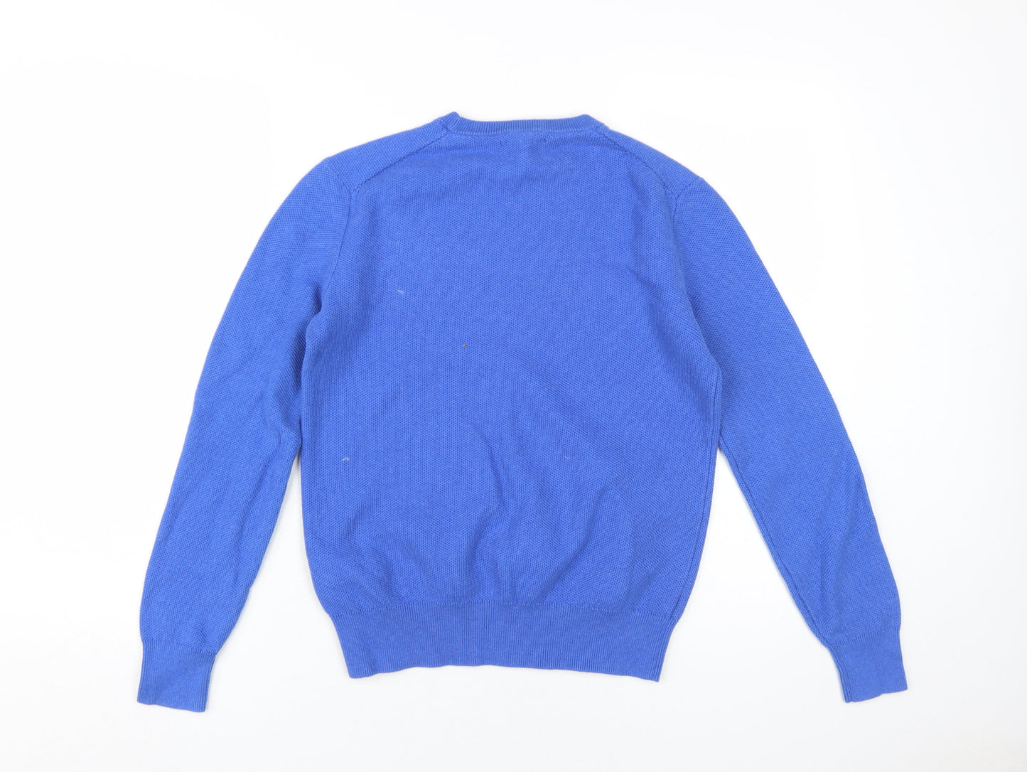Polo Ralph Lauren Boys Blue Crew Neck Cotton Pullover Jumper