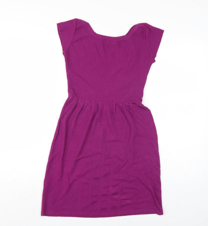 Porta Fortuna Women's Purple L/XL Knit Dress