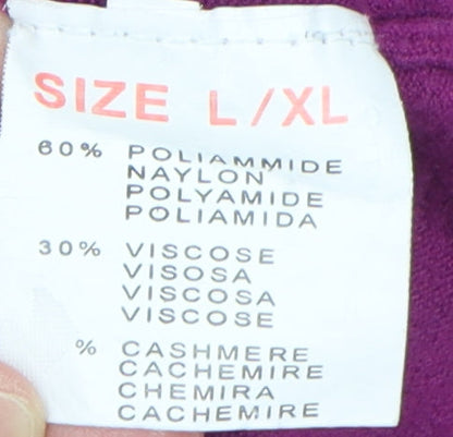 Porta Fortuna Women's Purple L/XL Knit Dress
