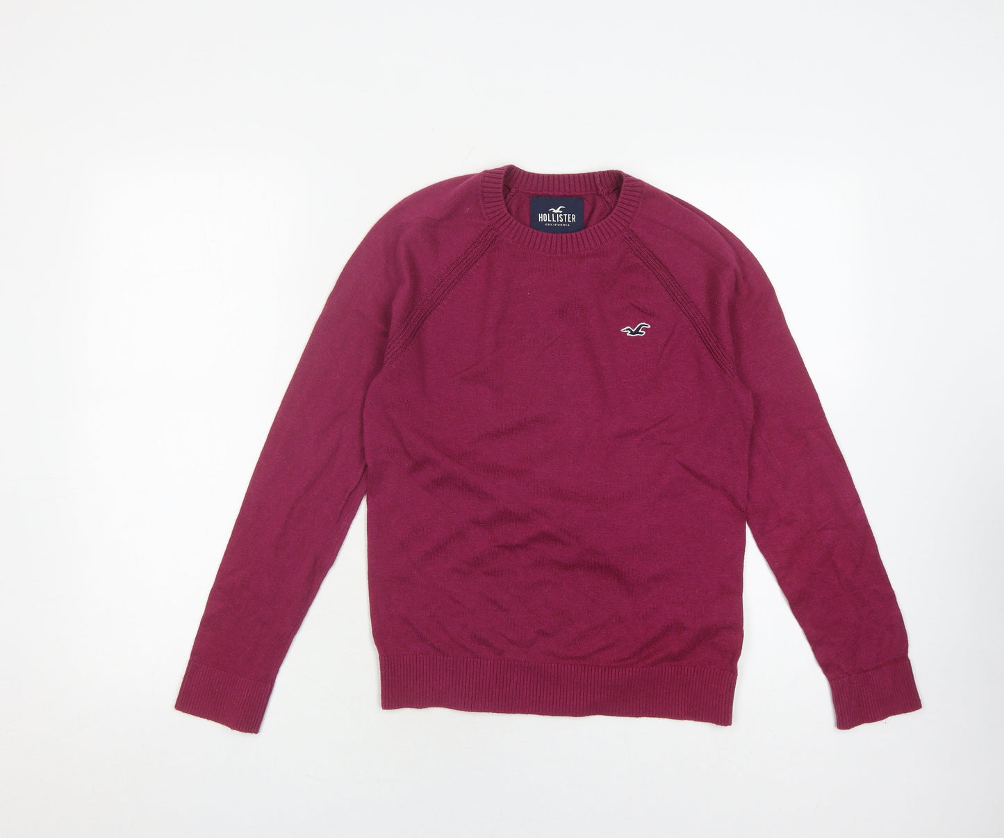 Womens UK Size XS Hollister Red Pullover Jumper