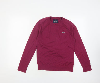 Womens UK Size XS Hollister Red Pullover Jumper