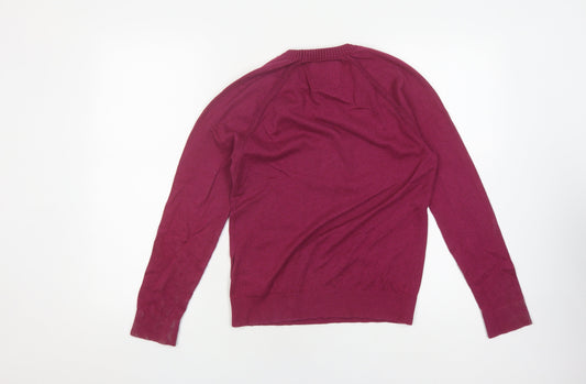 Womens UK Size XS Hollister Red Pullover Jumper
