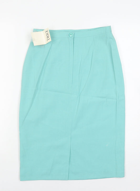 Twice Women's Green Pencil Skirt Size 10