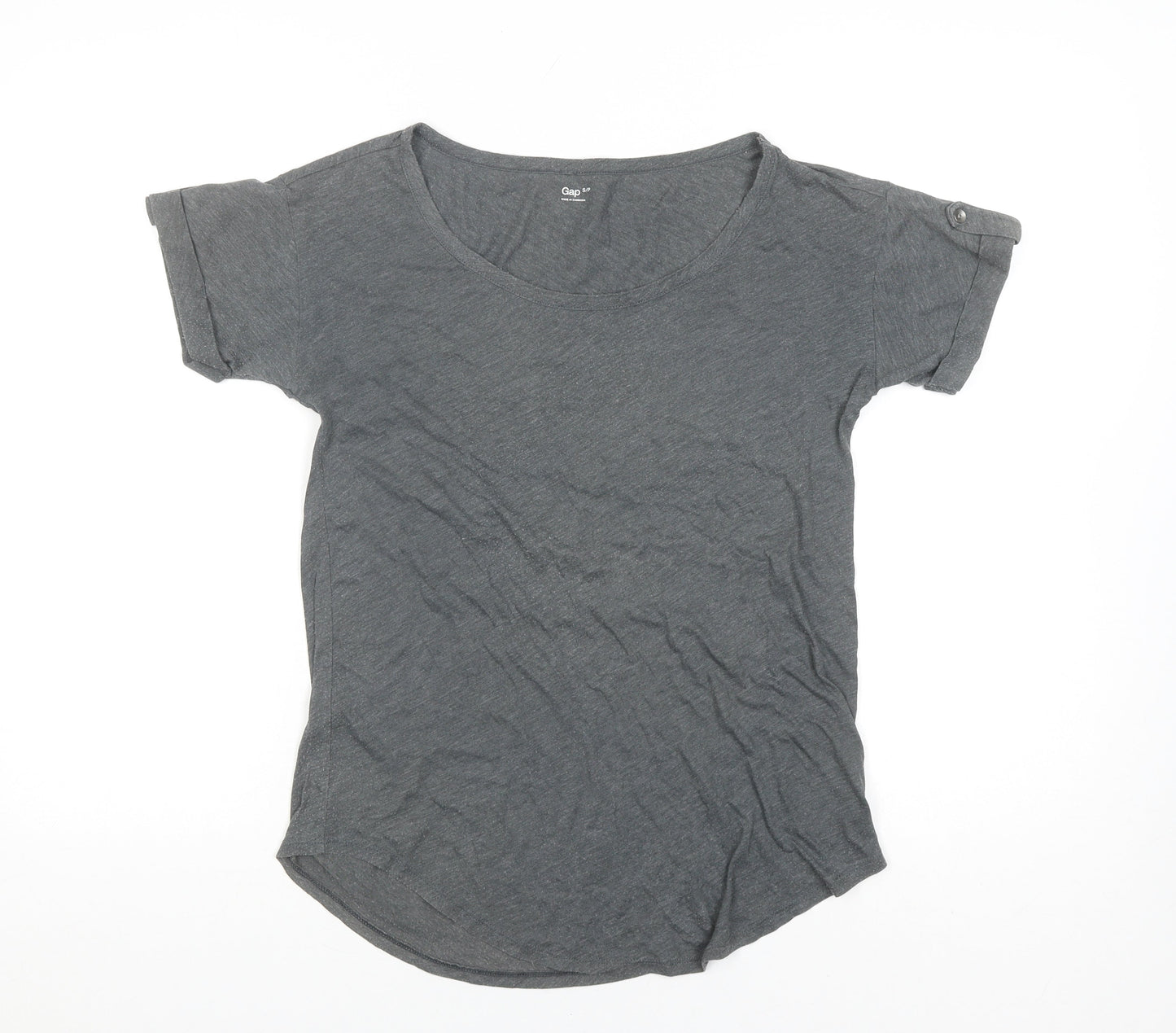 Womens UK Size S Gap Grey Basic T-Shirt