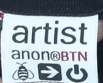 Artist Anon Black Women's T-Shirt M, Eco-Friendly Casual