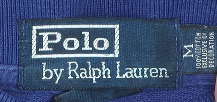 Ralph Lauren Men's Blue Polo Medium Short Sleeve